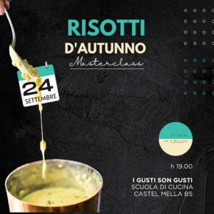 RISOTTI D'AUTUNNO 24/09/26