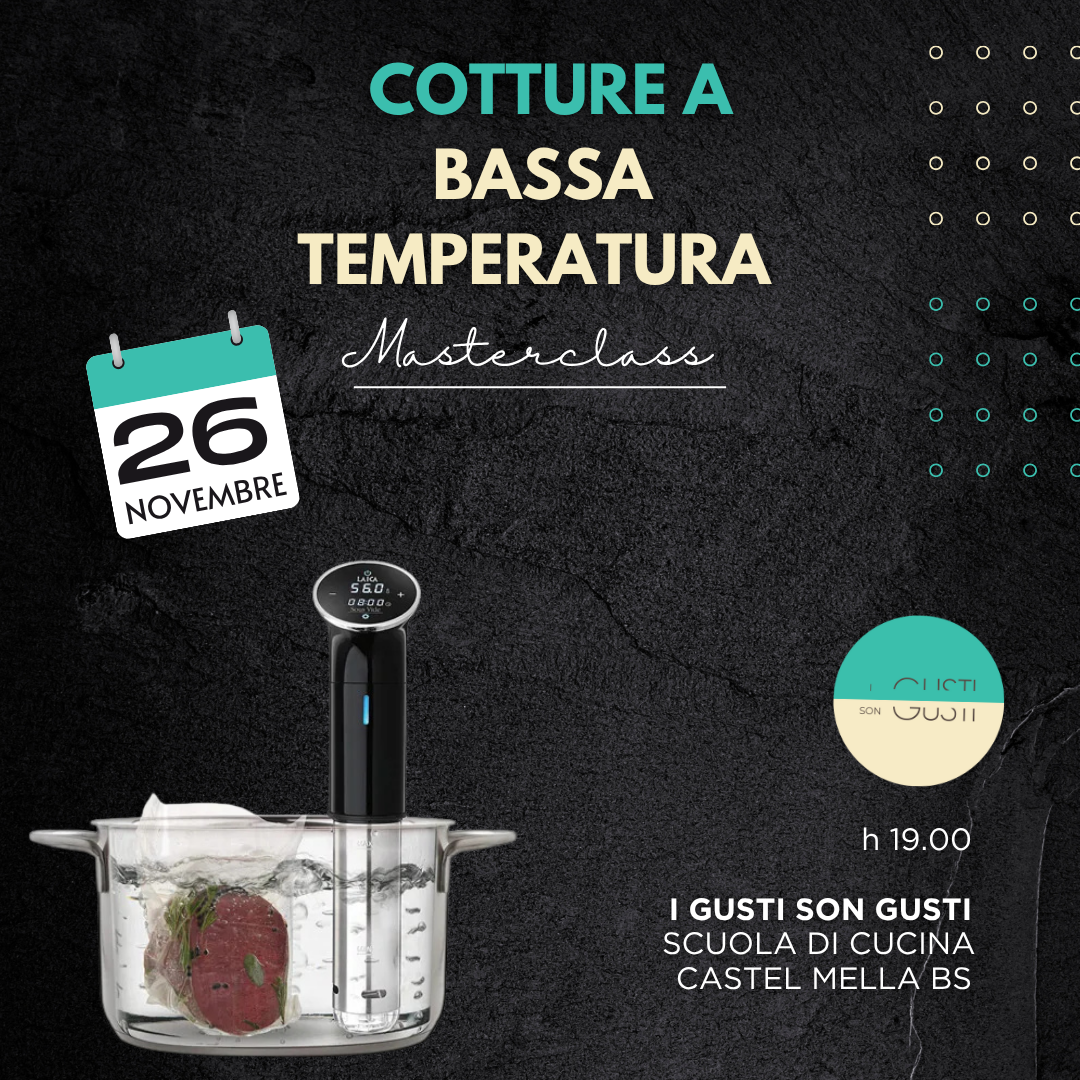 COTTURE A BASSA TEMPERATURA  - 26/11/25
